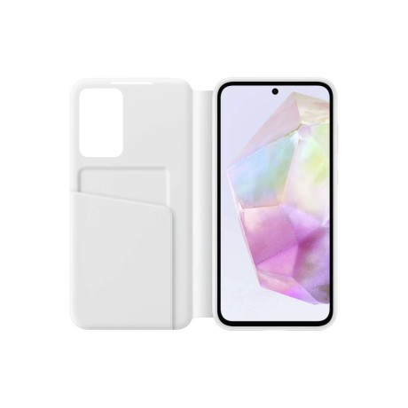 Оригінальний чохол-книжка Samsung Smart View Wallet для Samsung Galaxy A35 - white (EF-ZA356CWEGWW)