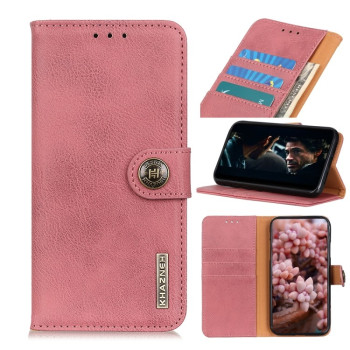 Чохол-книжка KHAZNEH Cowhide Texture Samsung Galaxy M01 - рожевий