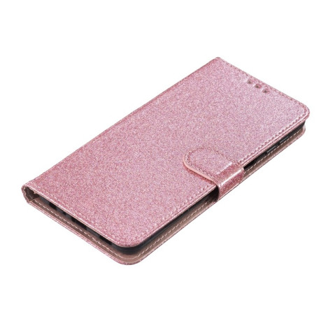 Чехол-книжка Glittery Powder Flip на Samsung Galaxy A55 - розовое золото