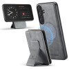 Чехол Fierre Shann FS028 с MagSafe и RFID-картхолдером для Samsung Galaxy S26 5G — серый