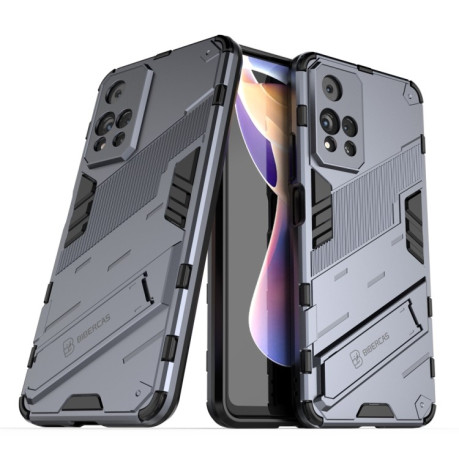 Противоударный чехол Punk Armor для Xiaomi Redmi Note 11 Pro 5G (China)/11 Pro+ - серый