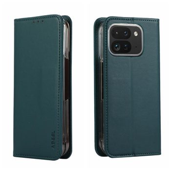 Чехол-книжка ABEEL AB01 с RFID-защитой на Google Pixel 9 Pro Fold — зелёный