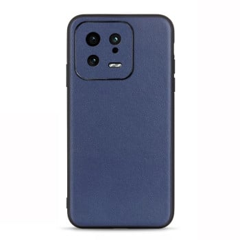 Кожаный чехол Lambskin Texture для Xiaomi 13 - синий