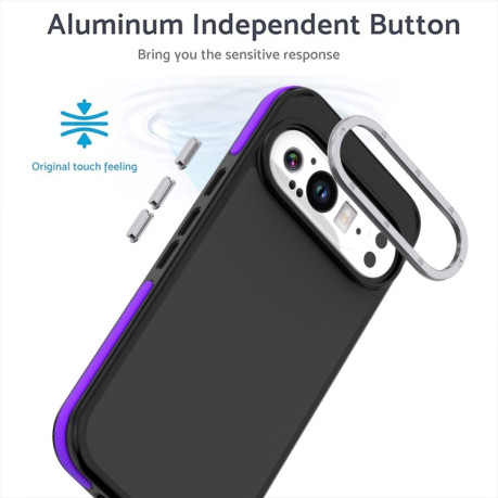 Протиударний чохол Dual-Color Skin Feel Shockproof Series для Google Pixel 9 Pro XL - фіолетовий