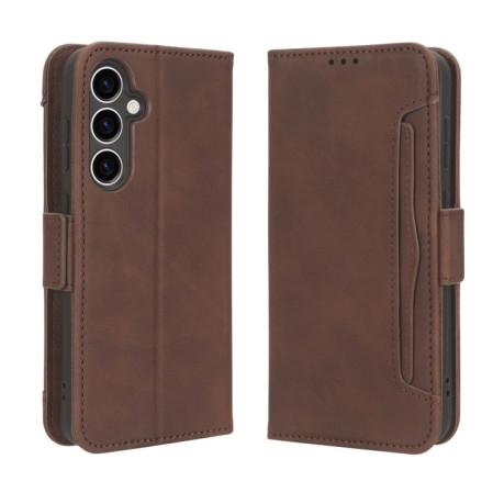 Чохол-книжка Skin Feel Calf для Samsung Galaxy S23 FE 5G - коричневий