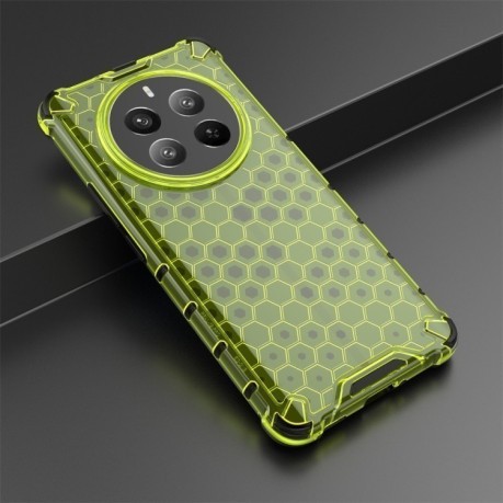Противоударный чехол Honeycomb на Realme 12 Pro / 12 Pro+ - зеленый