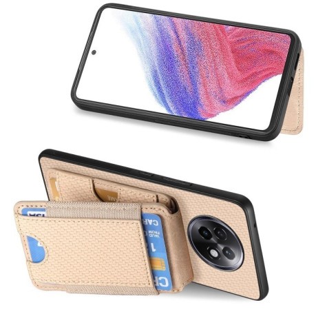 Чохол Cross Leather Ring Vertical Zipper Wallet для Realme 13 Pro / 13 Pro+ - хакі