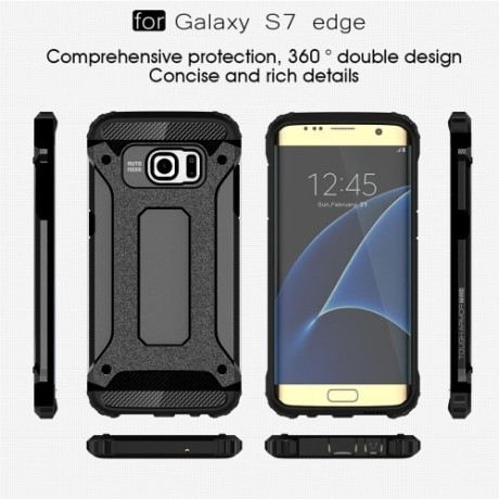 Противоударный Чехол Rugged Armor Black для Samsung Galaxy S7 Edge / G935
