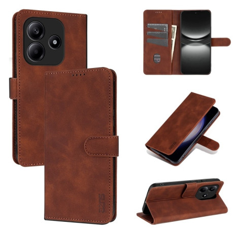Чохол-книжка AZNS Skin Feel Calf Texture для Xiaomi Redmi Note 14 5G - коричневий