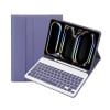 Чохол - клавіатура Lambskin Bluetooth Touch Keyboard Leather для iPad Pro 11 2024 - фіолетовий