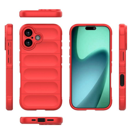 Силиконовый чехол Magic Flannel для iPhone 17 - красный