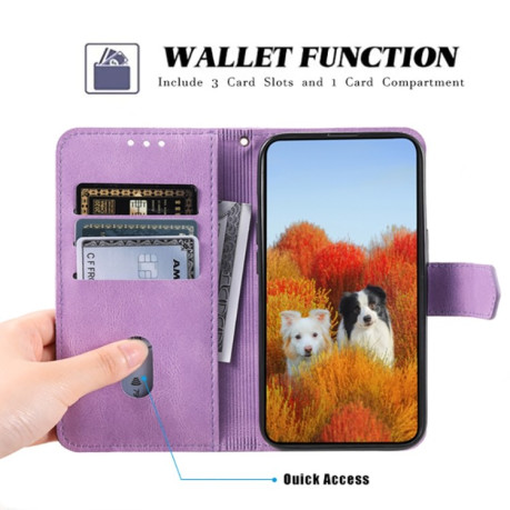 Чехол-книжка Splicing Leather для  iPhone 14/13 - фиолетовый