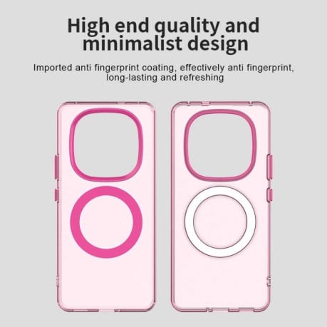 Противоударный чехол MagSafe Holder PC Hybrid для Xiaomi Redmi Note 14 Pro+ 5G - красный