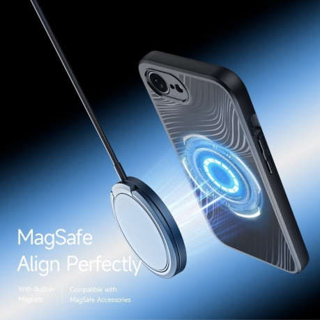 Чехол DUX DUCIS Aimo Series MagSafe Frosted Feel на iPhone 16e - черный