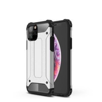 Противоударный чехол Armor Combination Back Cover Case на iPhone 11 Pro MAX- серебристый