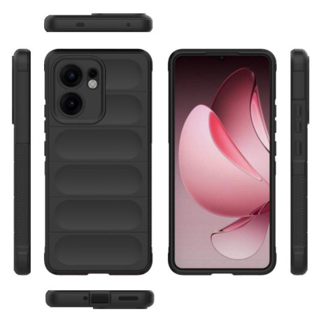 Силіконовий чохол Magic Flannel для OPPO Reno13 F/Reno13 FS- чорний