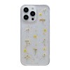 Противоударный чехол Gypsophila Flowers Pattern для iPhone 15 Pro Max - желтый
