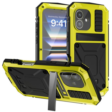 Противоударный чехол R-JUST Life Waterproof для  iPhone 16 - желтый
