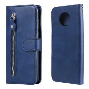 Чехол-книжка Fashion Calf Texture для Xiaomi Redmi Note 9T - синий