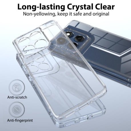 Акриловый противоударный чехол HMC для Motorola Edge 60 Pro - прозрачный