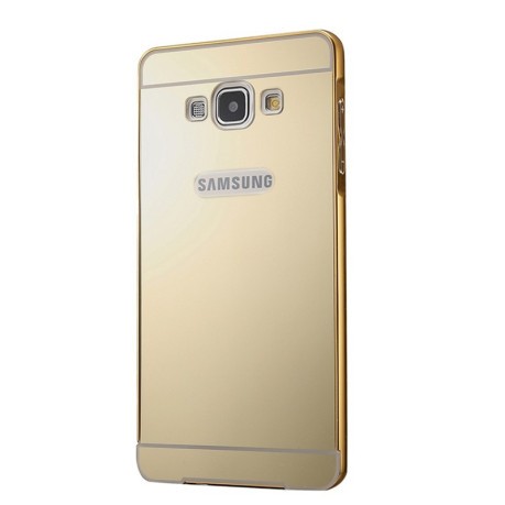 Металевий Бампер та Акрилова накладка Push-pull Style Series Gold для Samsung Galaxy A3