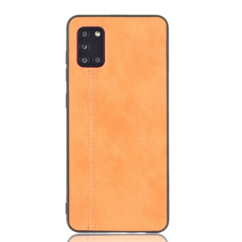 Ударозащитный чехол Sewing Cow Pattern на Samsung Galaxy A31 - оранжевый
