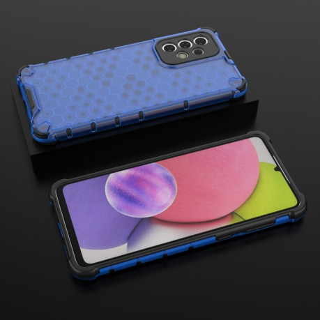 Противоударный чехол Honeycomb на Samsung Galaxy A33 5G - синий