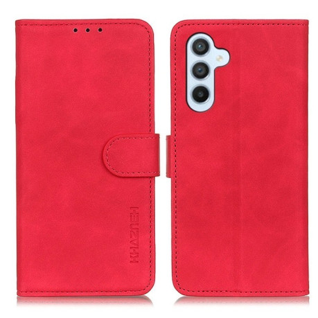 Чехол-книжка KHAZNEH Cowhide Texture на Samsung Galaxy A56 5G - красный
