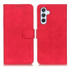 Чехол-книжка KHAZNEH Cowhide Texture на Samsung Galaxy M35 5G - красный