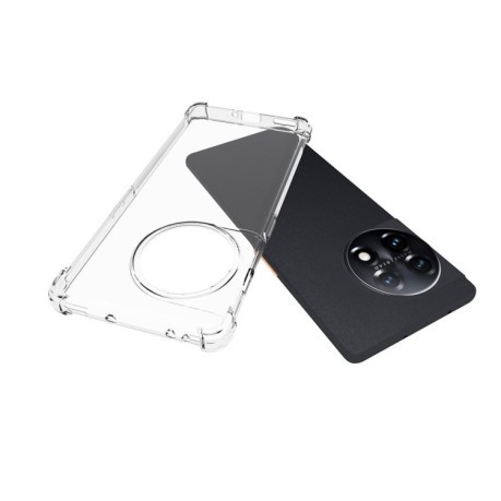 Противоударный чехол Thickening на OnePlus 11R / Ace 2 - прозрачный
