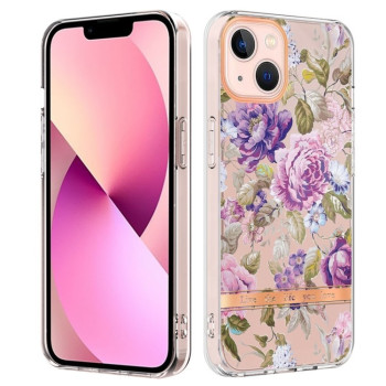 Протиударний чохол Flowers and Plants гібрид твердого та м'якого матеріалу для iPhone 15 Plus - Peony
