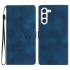 Чехол-книжка Flower Butterfly Embossing для Samsung Galaxy S24 5G - синий