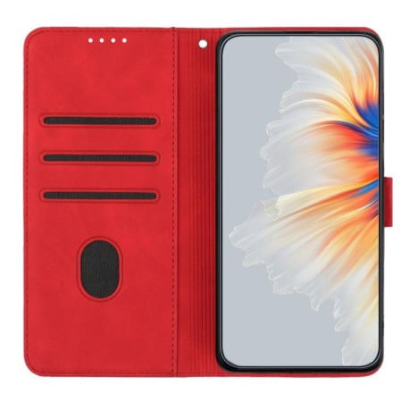 Чехол-книжка Skin Feel Heart Amile для Xiaomi Poco F7 - червоний