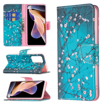 Чохол-книжка Colored Drawing Pattern для Xiaomi Redmi Note 11 Pro 5G (China)/11 Pro+ - Plum Blossom