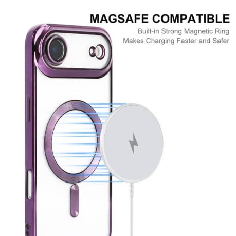Чохол силіконовий ENKAY Hat-Prince Magsafe Electroplated на iPhone Air - чорний