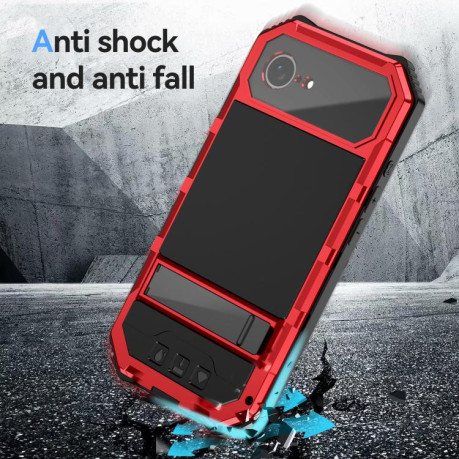Противоударный чехол R-JUST Life Waterproof для iPhone 16e - красный