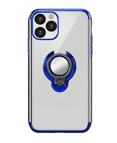Чехол X-Fitted  Electroplated Ring Version для iPhone 12/iPhone 12 Pro -синий