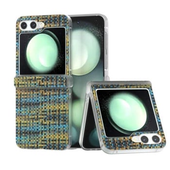 Чохол Grid Texture для Samsung Galaxy Flip 6/Flip 7 FE 5G - золотий