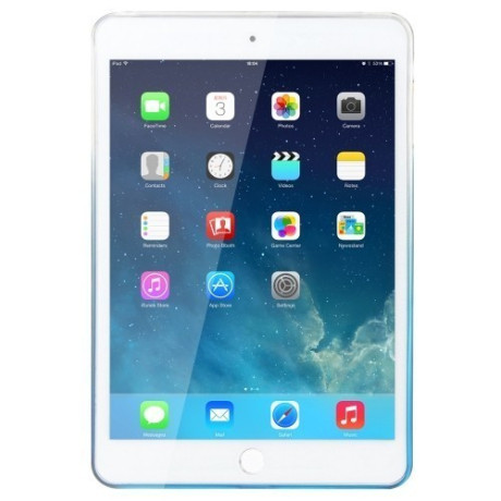 Прозорий TPU чохол Haweel Slim Gradient Color прозоро-синій Blue для iPad Air 2