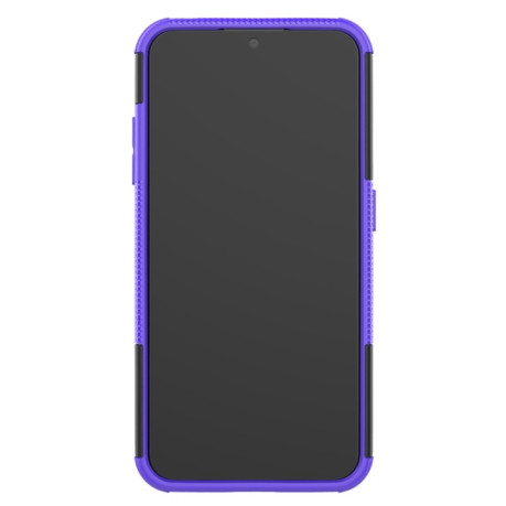 Противоударный чехол Tire Texture на Samsung Galaxy A01 - фиолетовый