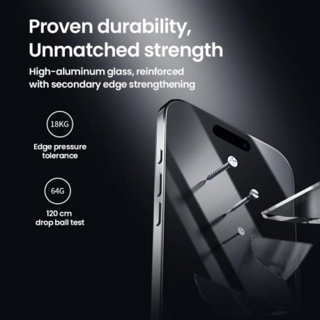 Защитное стекло Nillkin (CP+PRO) на iPhone Air - черное