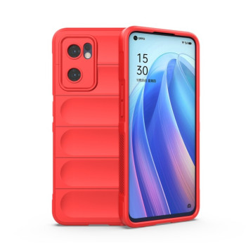 Силиконовый чехол Magic Flannel для OPPO Reno7 5G Global/ Find X5 Lite/OnePlus Nord CE2 5G - красный