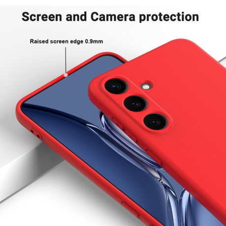 Силіконовий чохол Solid Color Liquid Silicone  для Samsung Galaxy S25+ 5G - червоний