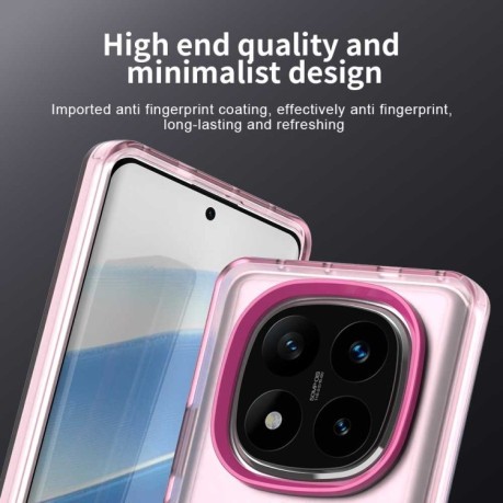 Протиударний чохол MagSafe Holder PC Hybrid для Xiaomi Redmi Note 14 Pro 5G/Poco X7 - червоний