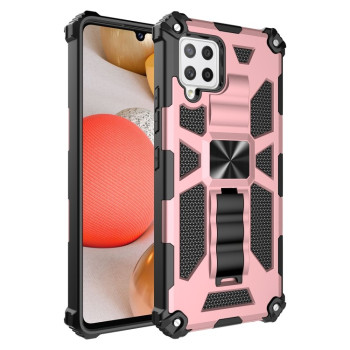 Противоударный чехол Armor для Samsung Galaxy M32/A22 4G - розовое золото