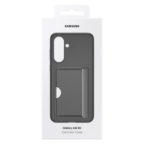 Оригинальный чехол Samsung with Card Slot на Samsung Galaxy A36 5G - Black(EF-OA366TBEGWW)