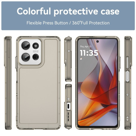 Протиударний чохол Candy Series для Motorola Moto G75 5G - сірий