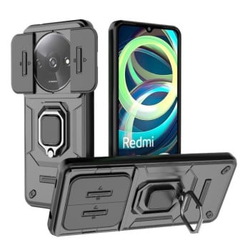 Протиударний чохол Sliding Camshield для Xiaomi Redmi A3 4G Global - чорний