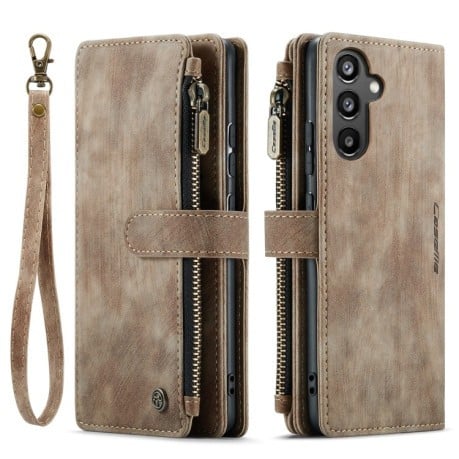 Чехол-кошелек CaseMe-C30 для Samsung Galaxy A34 5G - коричневый