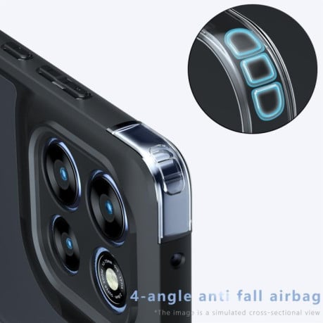 Чохол Armor Precise Hole гібрид на Motorola Moto G86/G86 Power 5G - прозорий
